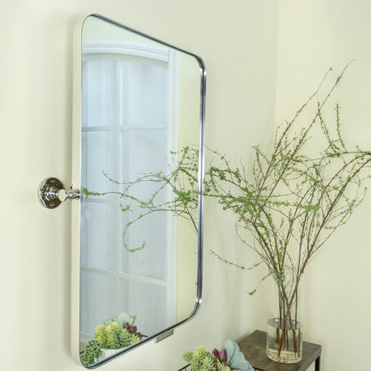 Specchio da parete in metallo girevole e inclinabile rettangolare Jonathan TEHOME