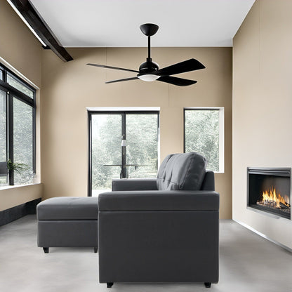 Divano componibile reversibile con letto estraibile, chaise longue con contenitore nascosto, gambe resistenti,