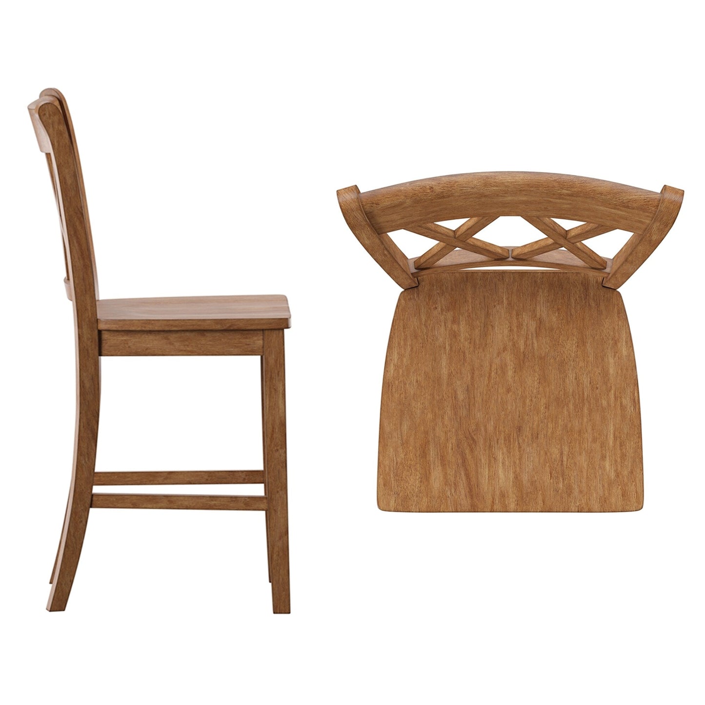 Sedie da bar Ronda Double X-Back (set da 2)