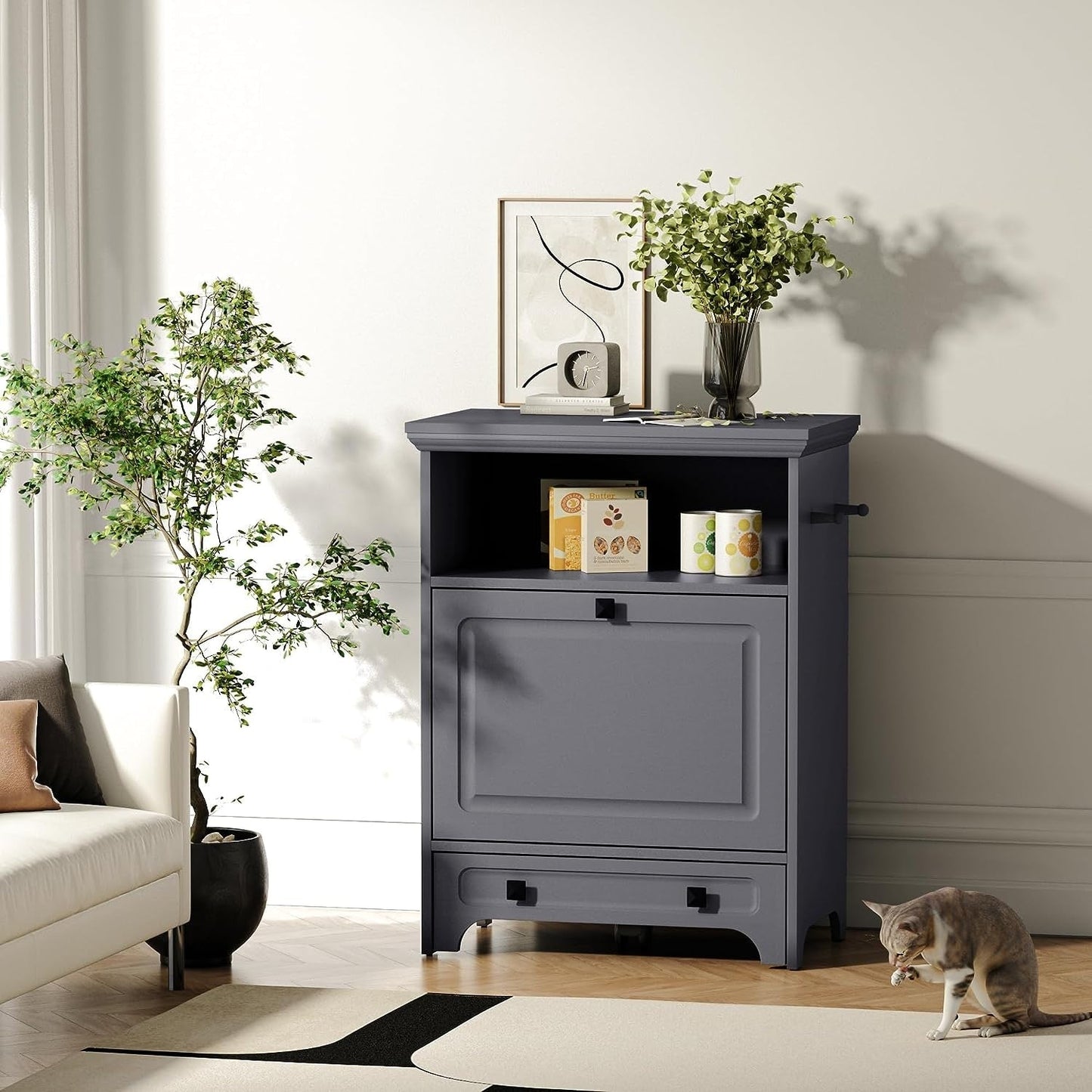 Stazione di alimentazione per cani Roomfitters con 2 ciotole rialzate per cani, stazione di alimentazione per animali domestici inclinabile