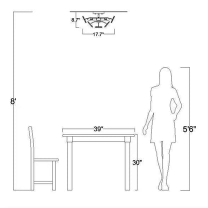 Lampada da soffitto a 6 luci Rosa in cristallo color champagne spazzolato color argento - 17,7 pollici di diametro x 8,7 pollici di altezza