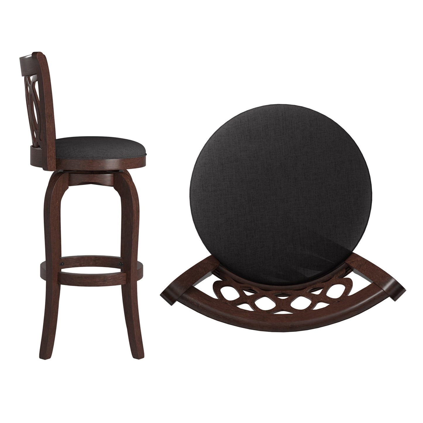 Sgabello da bar girevole con schienale a spirale Rovinj