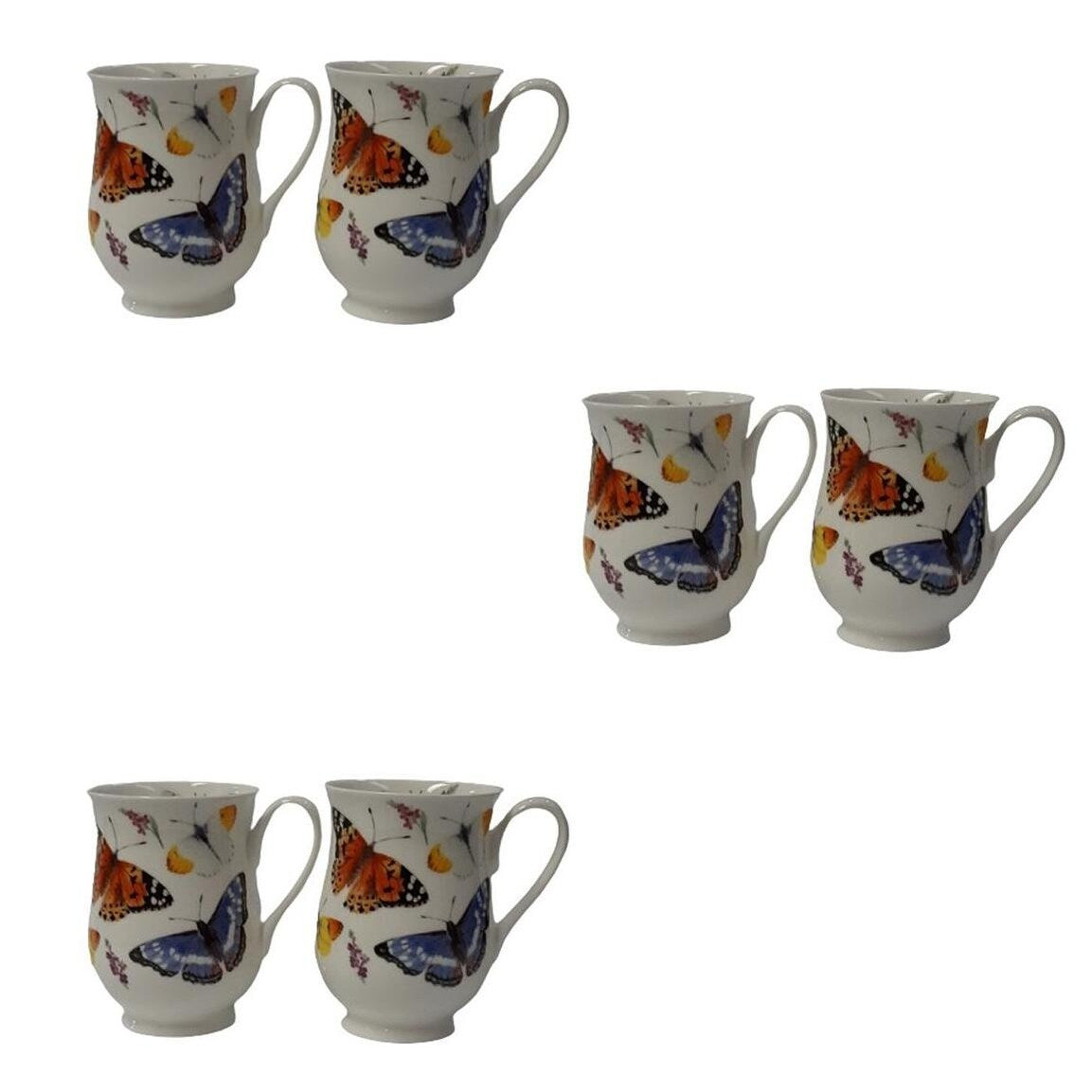 Tazza Eleanor di Roy Kirkham Butterfly Garden (set da 6)