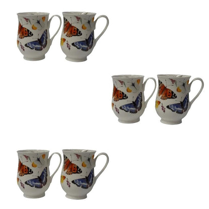 Tazza Eleanor di Roy Kirkham Butterfly Garden (set da 6)