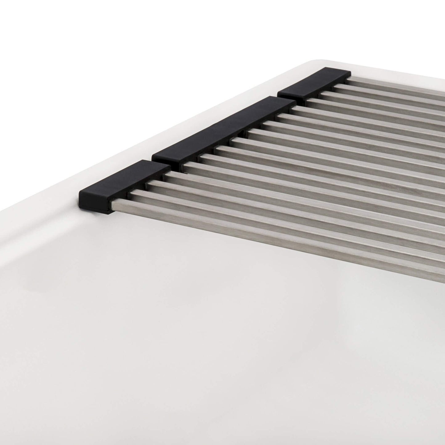 Ruvati epiRock Workstation da 25 pollici, lavello da lavanderia sottotop bianco caldo - RVG2321WB