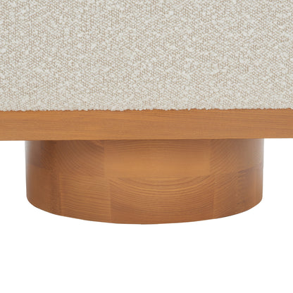 Panca portaoggetti SAFAVIEH Couture Sunneva Boucle - 61 pollici di larghezza x 20 pollici di profondità x 19 pollici di altezza - 61 pollici di larghezza x 20 pollici di profondità x 19 pollici di altezza