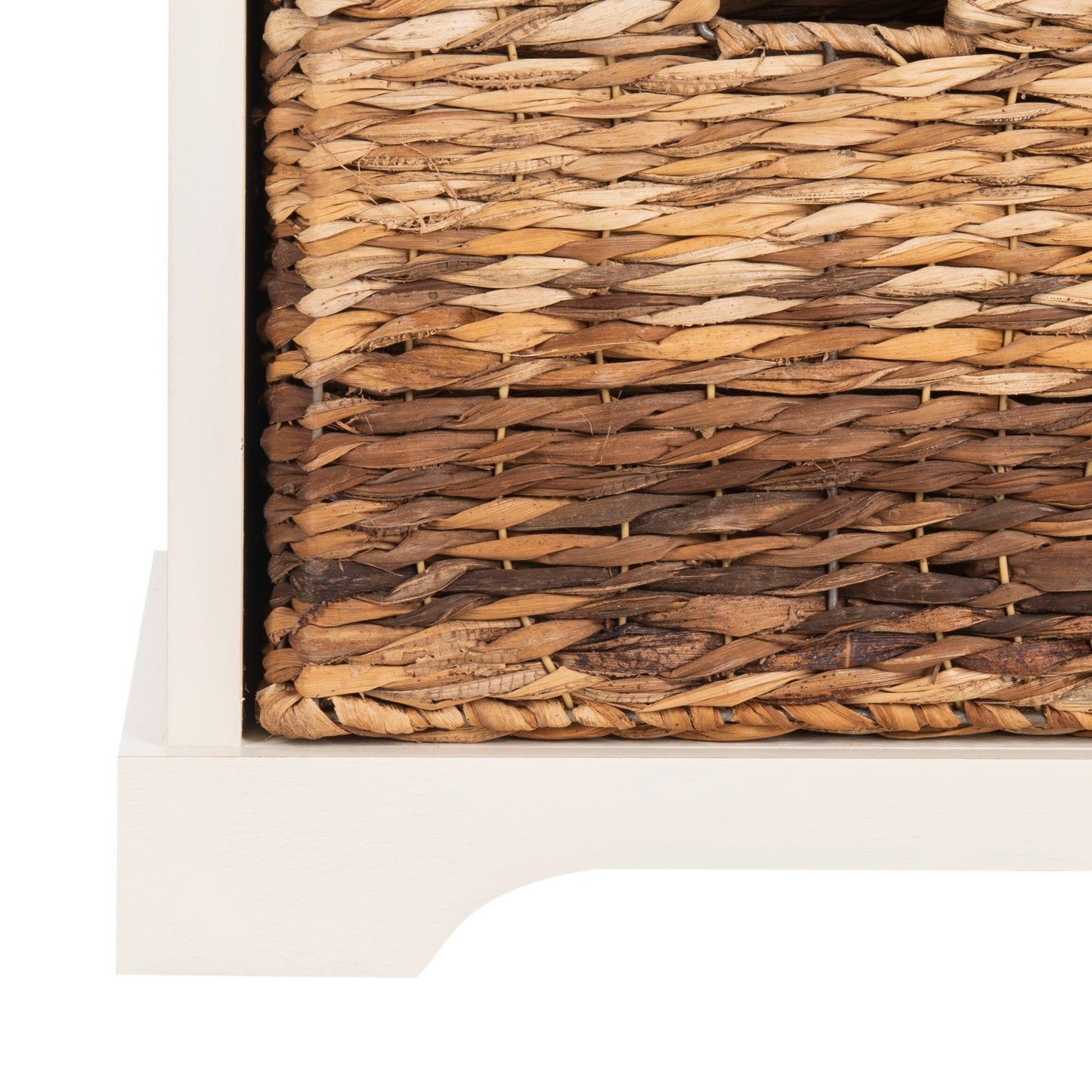 Panca portaoggetti intrecciata Euphemia marrone SAFAVIEH - 33,5 x 16,1 x 19,9 - 34Lx16Px20A