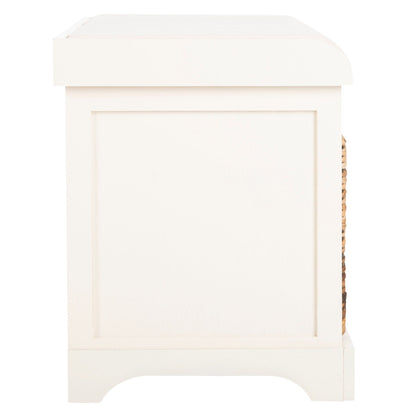 Panca portaoggetti intrecciata Euphemia marrone SAFAVIEH - 33,5 x 16,1 x 19,9 - 34Lx16Px20A