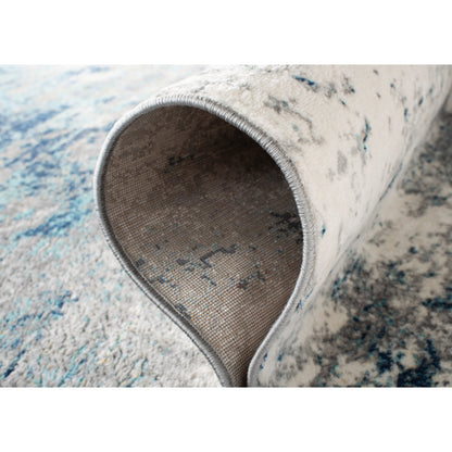 Tappeto moderno astratto SAFAVIEH Jasper Shreya - Grigio/Blu - 8' x 10'