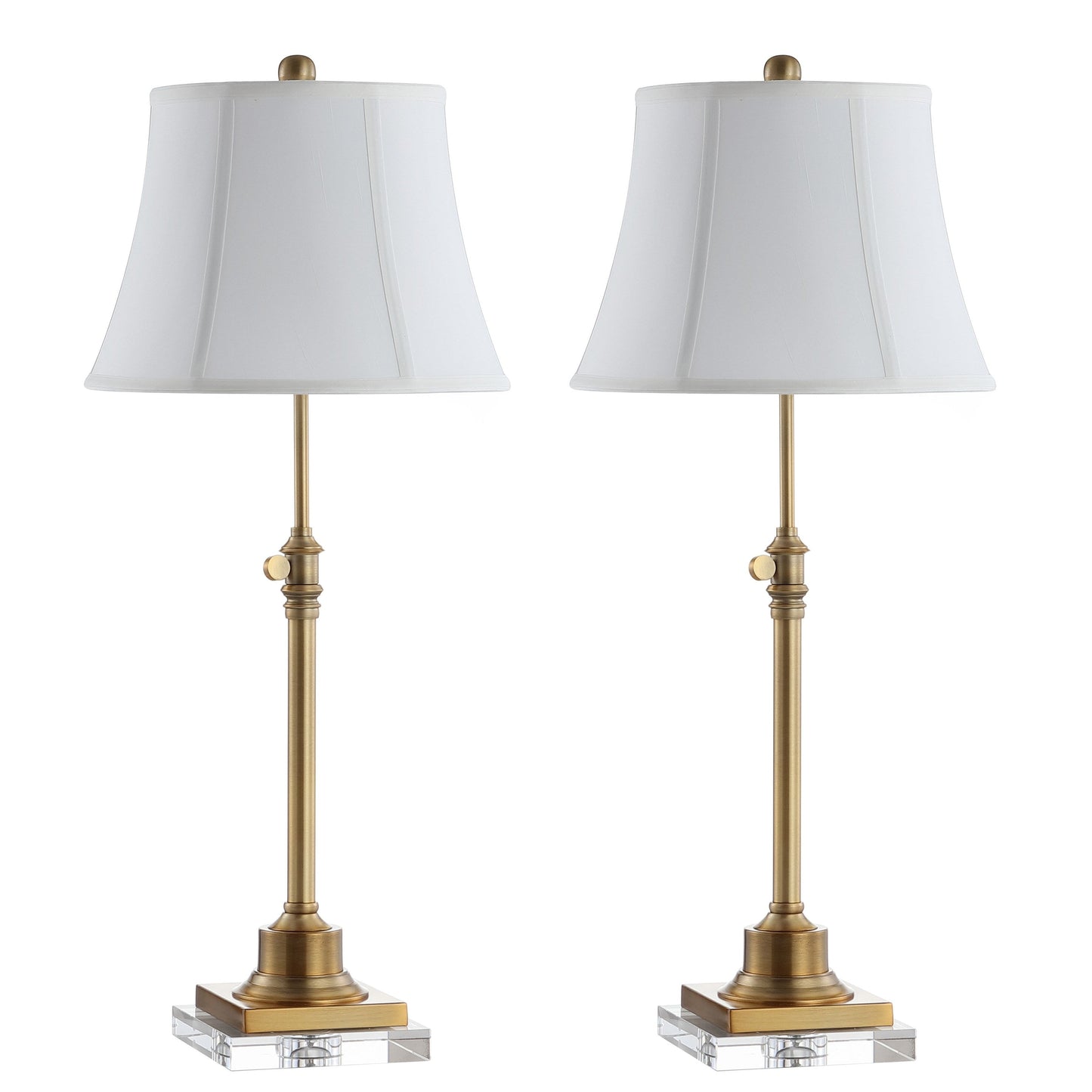 SAFAVIEH Lighting Amande Lampada da tavolo regolabile in altezza da 27-31 pollici, set di 2 - 13Wx13Dx31H