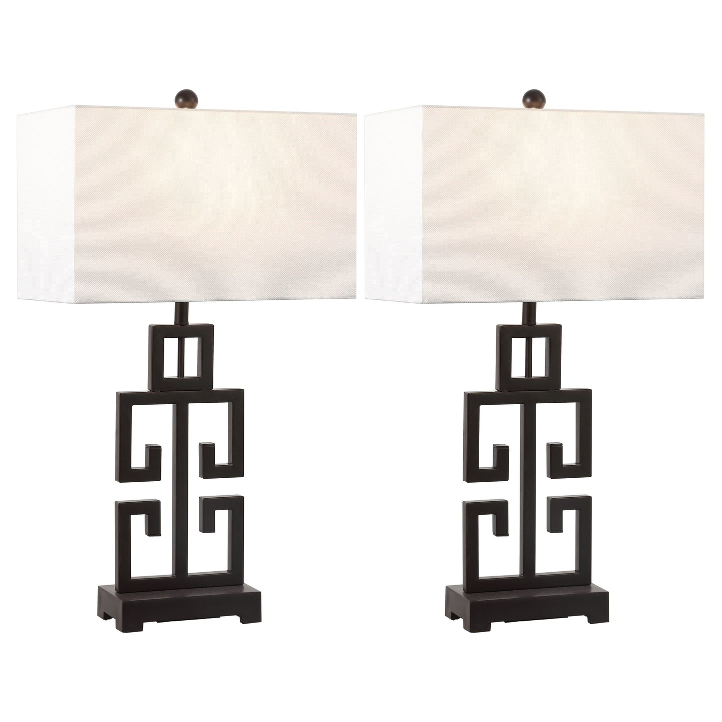 Lampada da tavolo Chantelle Greek Antiqued Gold da 29 pollici di SAFAVIEH Lighting (set di 2) - 16W x 9D x 29H