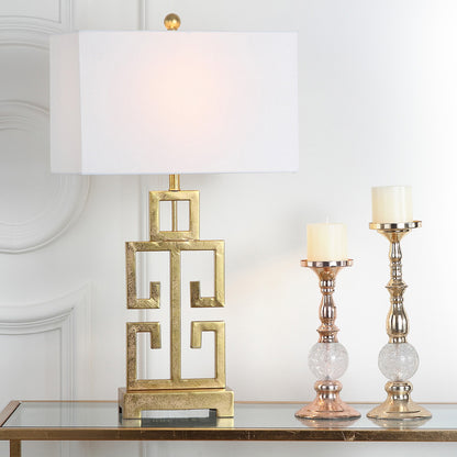 Lampada da tavolo Chantelle Greek Antiqued Gold da 29 pollici di SAFAVIEH Lighting (set di 2) - 16W x 9D x 29H