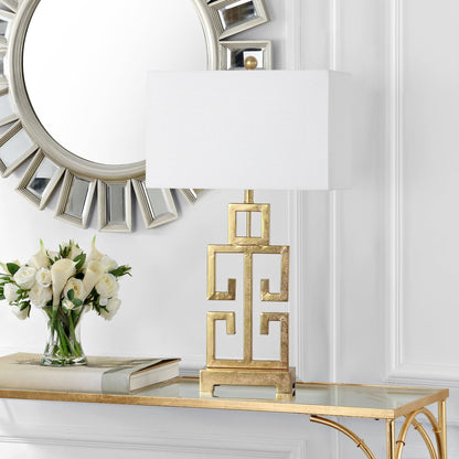 Lampada da tavolo Chantelle Greek Antiqued Gold da 29 pollici di SAFAVIEH Lighting (set di 2) - 16W x 9D x 29H