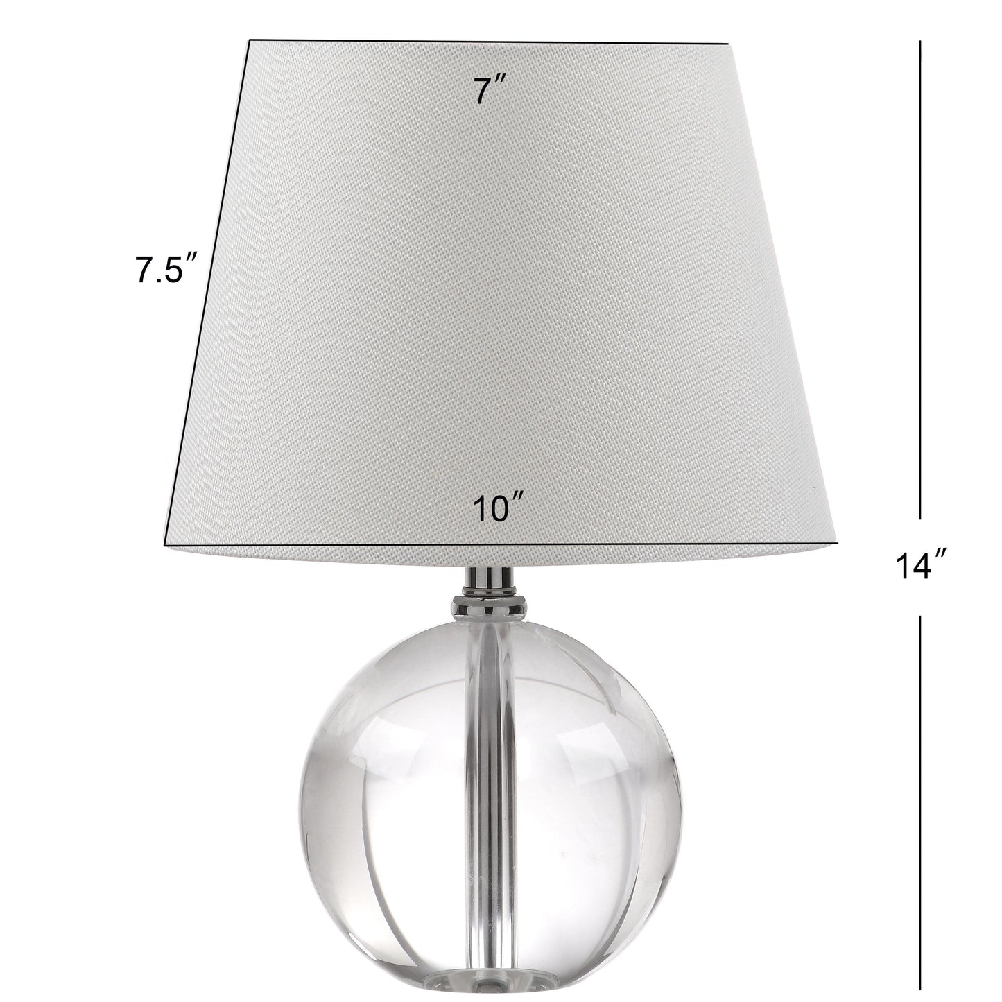 Lampada da tavolo in marmo Chastity da 14 pollici SAFAVIEH Lighting - 10x10x14 - 10Wx10Dx14H