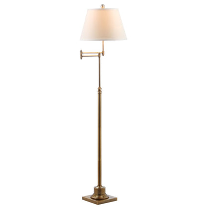 Lampada da terra girevole SAFAVIEH Lighting Tracee da 60 pollici, color oro - 16x16x54,5-68,5 - 16Wx16Dx69H