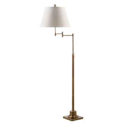 Lampada da terra girevole SAFAVIEH Lighting Tracee da 60 pollici, color oro - 16x16x54,5-68,5 - 16Wx16Dx69H