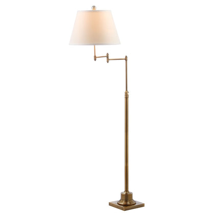 Lampada da terra girevole SAFAVIEH Lighting Tracee da 60 pollici, color oro - 16x16x54,5-68,5 - 16Wx16Dx69H