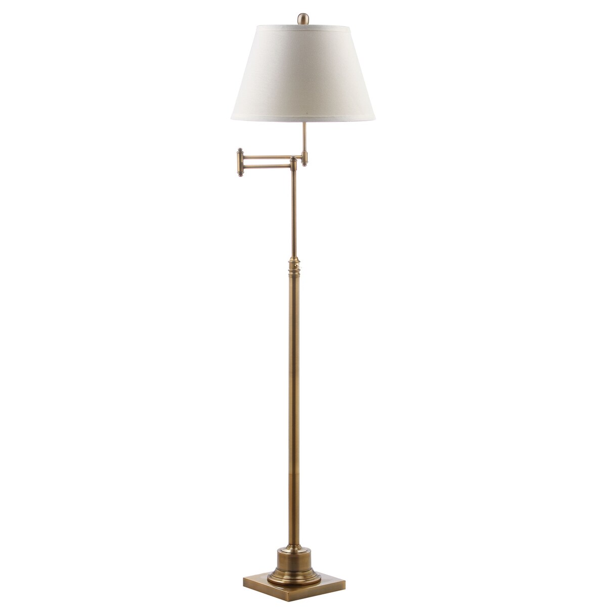 Lampada da terra girevole SAFAVIEH Lighting Tracee da 60 pollici, color oro - 16x16x54,5-68,5 - 16Wx16Dx69H