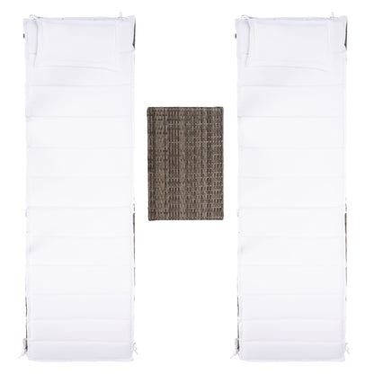 SAFAVIEH Set di lettini prendisole da esterno Blaguna da 3 pezzi - 83Lx20Px24A