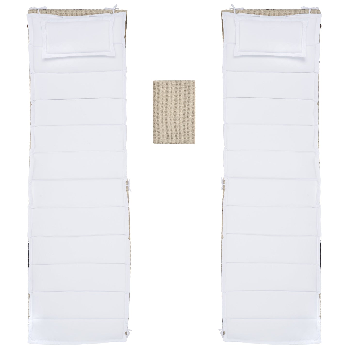 SAFAVIEH Set di lettini prendisole da esterno Blaguna da 3 pezzi - 83Lx20Px24A