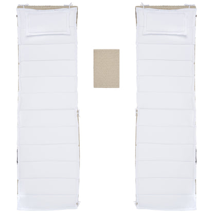 SAFAVIEH Set di lettini prendisole da esterno Blaguna da 3 pezzi - 83Lx20Px24A