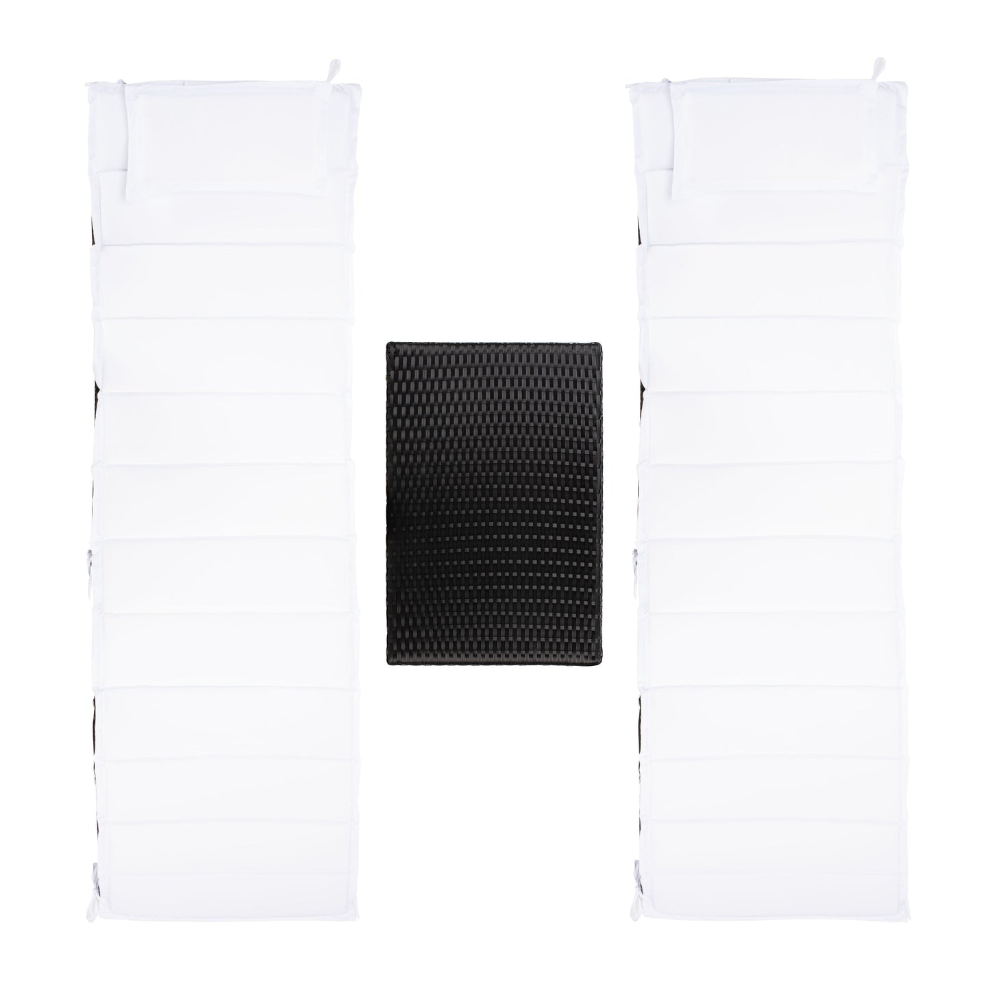 SAFAVIEH Set di lettini prendisole da esterno Blaguna da 3 pezzi - 83Lx20Px24A