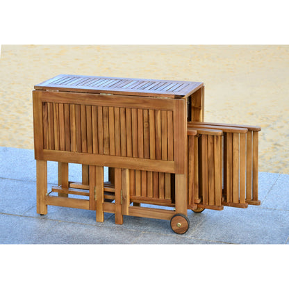 Set da pranzo per esterni SAFAVIEH Brandy da 5 pezzi - 43Lx35Px29A