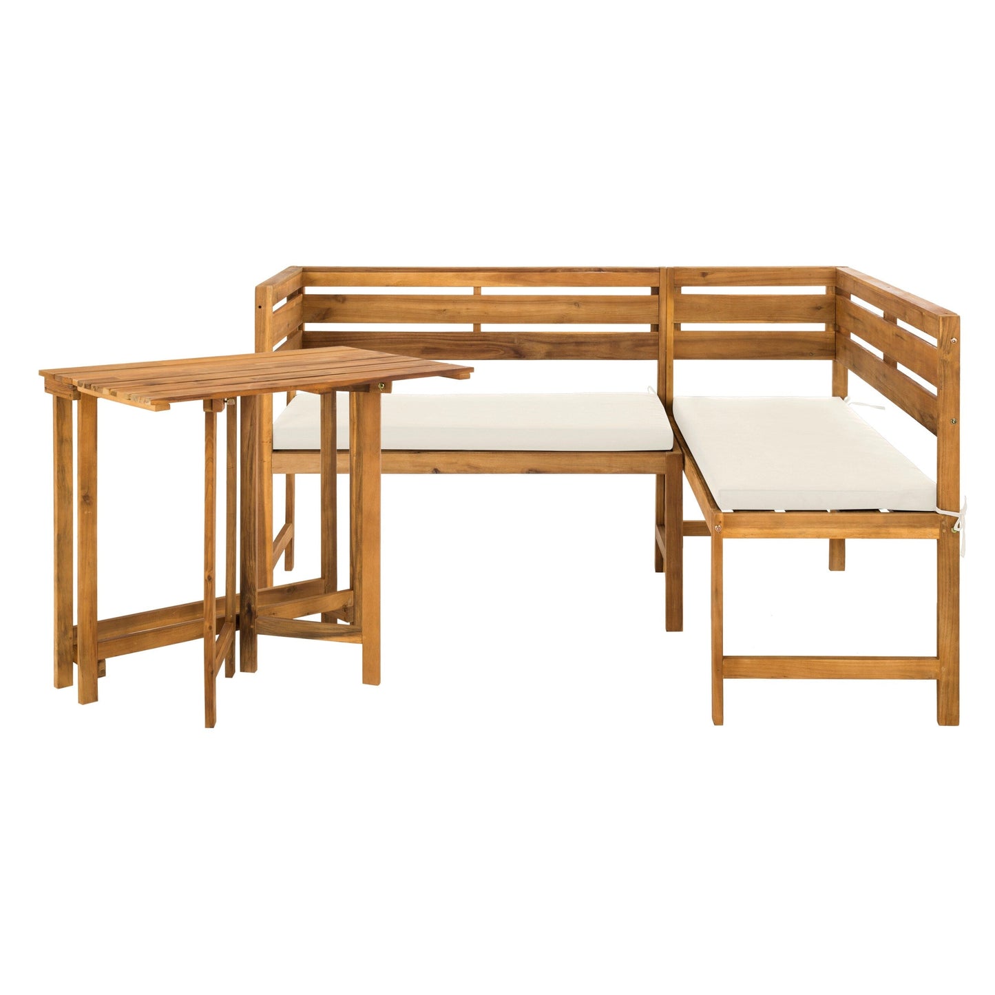 Set da salotto angolare per balcone Kenna da esterno SAFAVIEH, 3 pezzi - 39Lx19Px33A