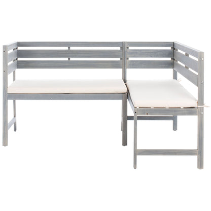 Set da salotto angolare per balcone Kenna da esterno SAFAVIEH, 3 pezzi - 39Lx19Px33A