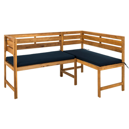 Set da salotto angolare per balcone Kenna da esterno SAFAVIEH, 3 pezzi - 39Lx19Px33A