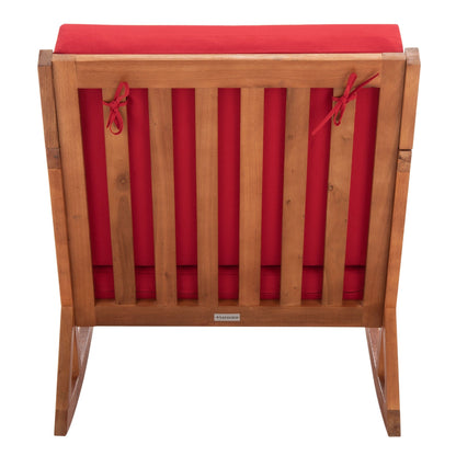 Sedia a dondolo da esterno SAFAVIEH Makaila con cuscino - 26L x 31P x 38A