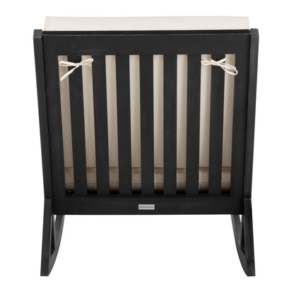 Sedia a dondolo da esterno SAFAVIEH Makaila con cuscino - 26L x 31P x 38A