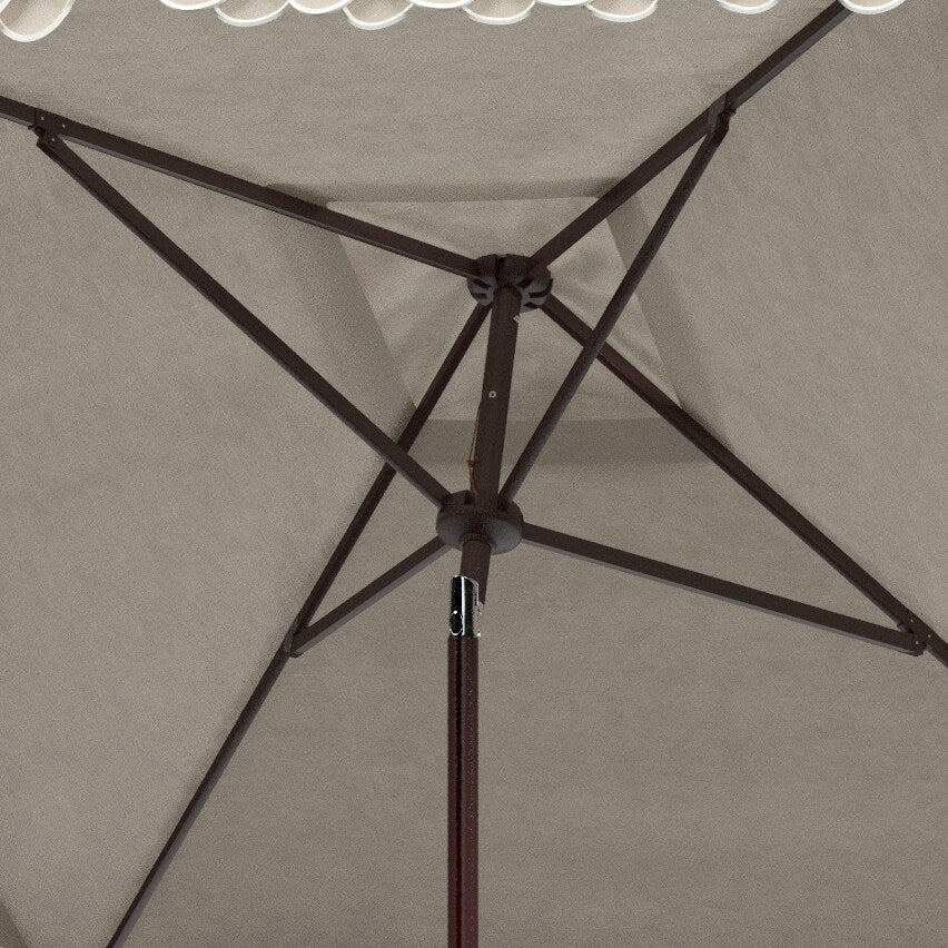 Ombrellone quadrato da 7,5 piedi Naima Valance da esterno SAFAVIEH