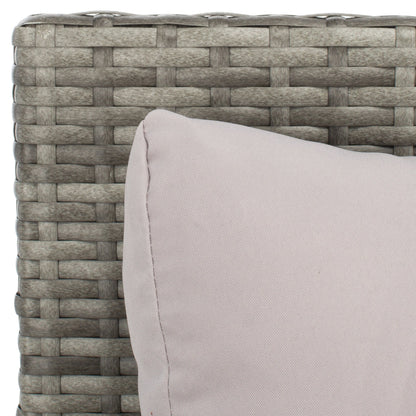 Divano letto da esterno in vimini Taniyah SAFAVIEH con cuscino e cuscini - 53L x 28P x 62A