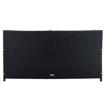 Divano letto da esterno in vimini Taniyah SAFAVIEH con cuscino e cuscini - 53L x 28P x 62A