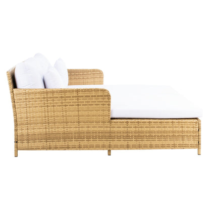 Divano letto da esterno in vimini Taniyah SAFAVIEH con cuscino e cuscini - 53L x 28P x 62A