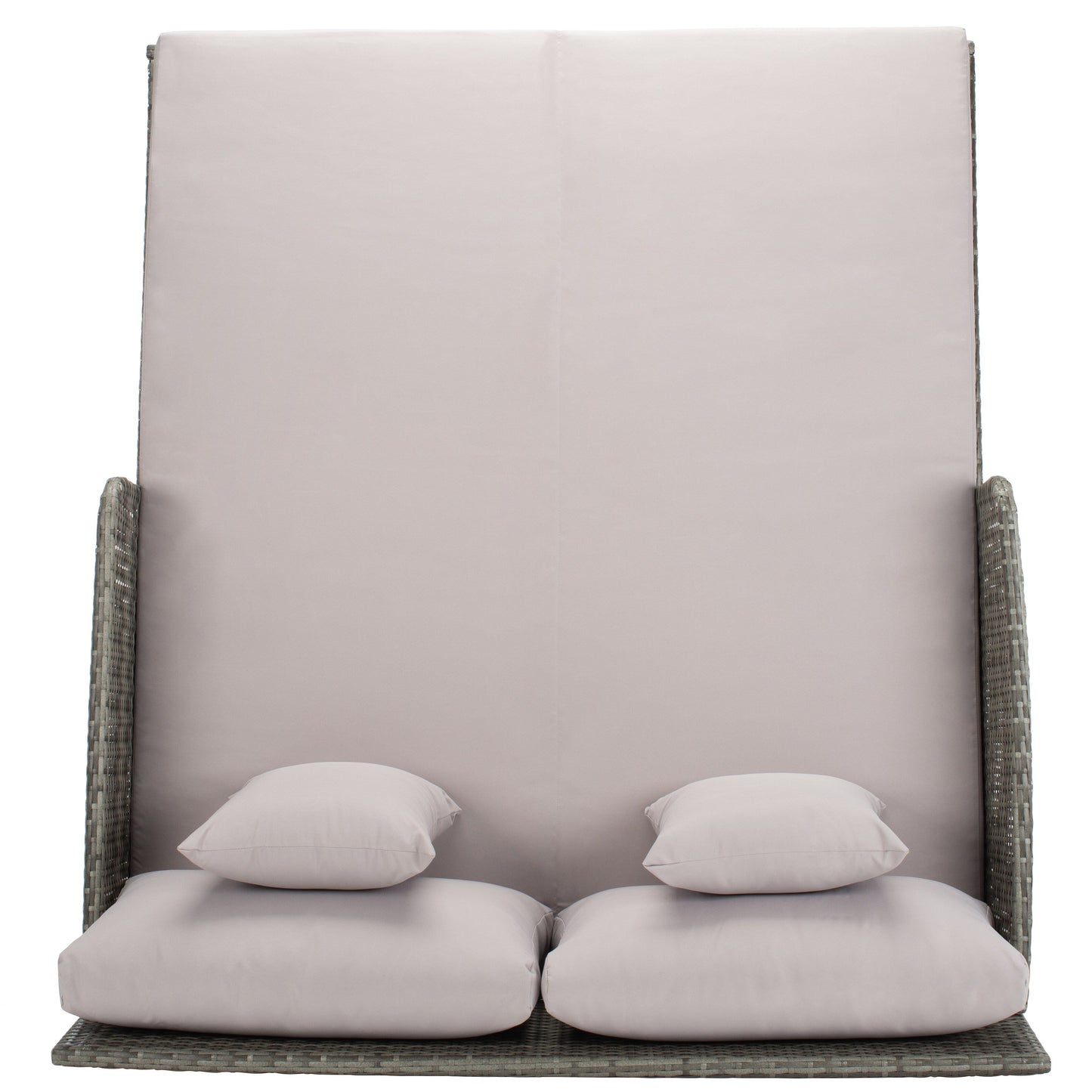 Divano letto da esterno in vimini Taniyah SAFAVIEH con cuscino e cuscini - 53L x 28P x 62A