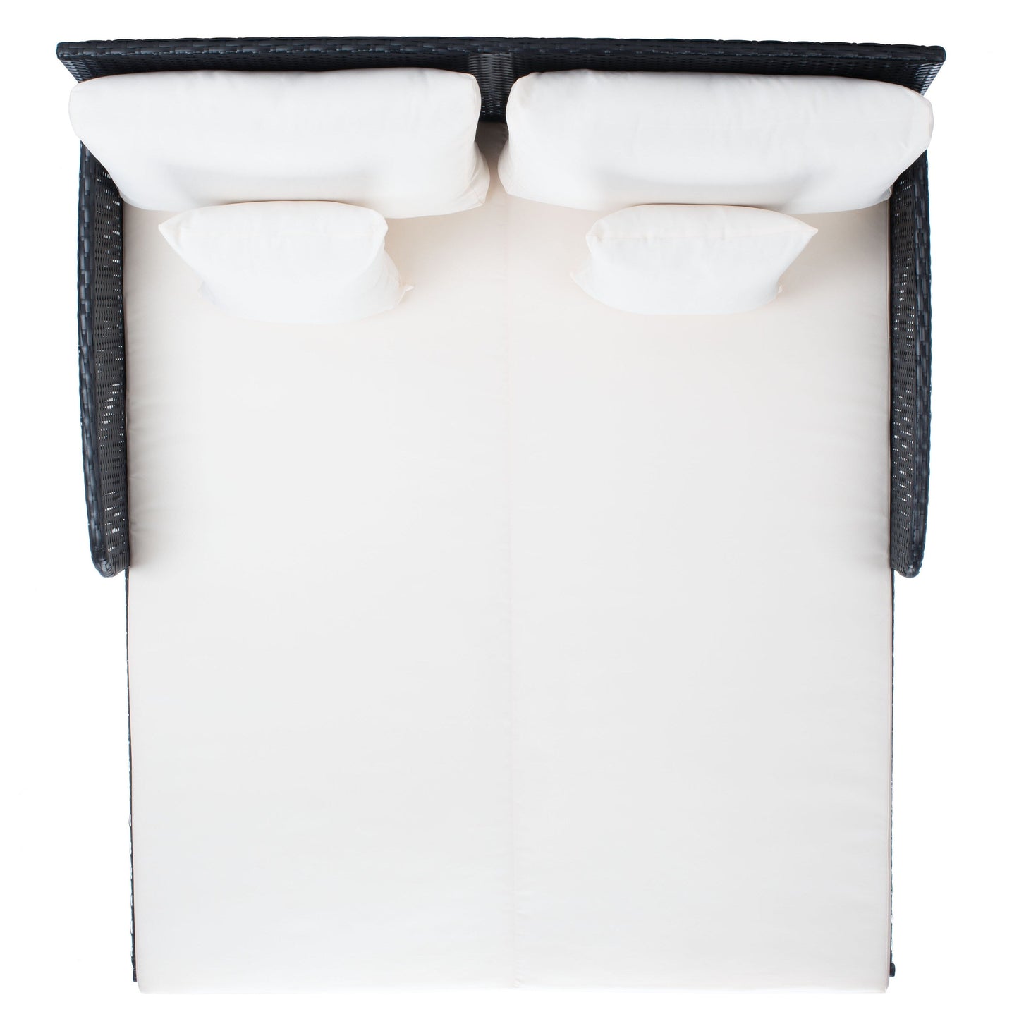 Divano letto da esterno in vimini Taniyah SAFAVIEH con cuscino e cuscini - 53L x 28P x 62A