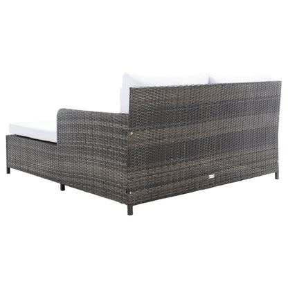 Divano letto da esterno in vimini Taniyah SAFAVIEH con cuscino e cuscini - 53L x 28P x 62A