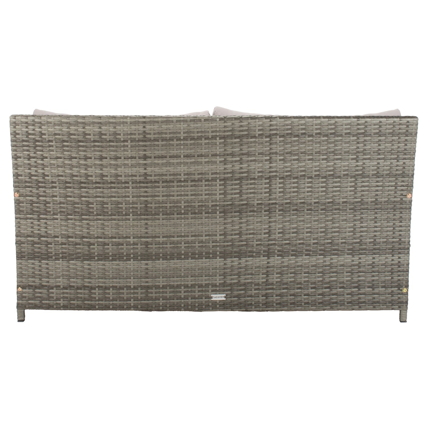 Divano letto da esterno in vimini Taniyah SAFAVIEH con cuscino e cuscini - 53L x 28P x 62A