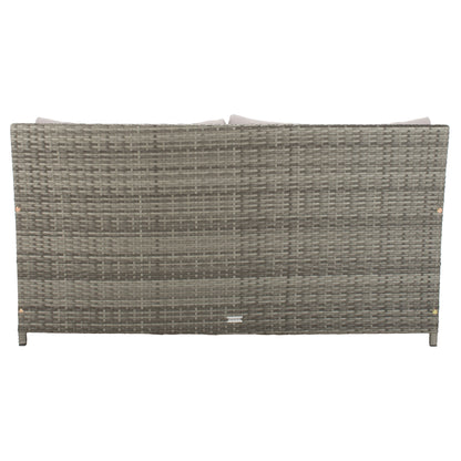 Divano letto da esterno in vimini Taniyah SAFAVIEH con cuscino e cuscini - 53L x 28P x 62A