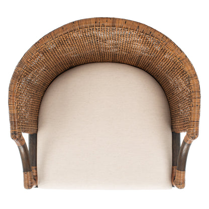Sgabello da bar SAFAVIEH Virona Rattan da 30 pollici - 22,3 L x 20,5 L x 39 A - 22 L x 21 P x 39 A