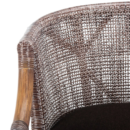 Sgabello da bar SAFAVIEH Virona Rattan da 30 pollici - 22,3 L x 20,5 L x 39 A - 22 L x 21 P x 39 A