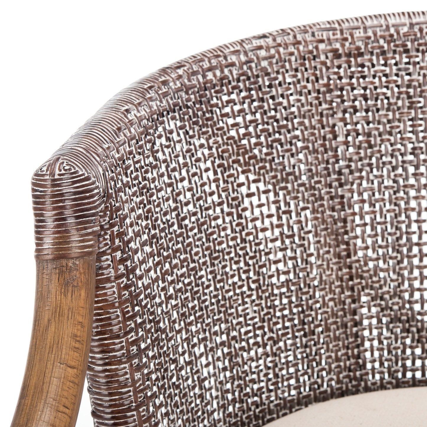 Sgabello da bar SAFAVIEH Virona Rattan da 30 pollici - 22,3 L x 20,5 L x 39 A - 22 L x 21 P x 39 A