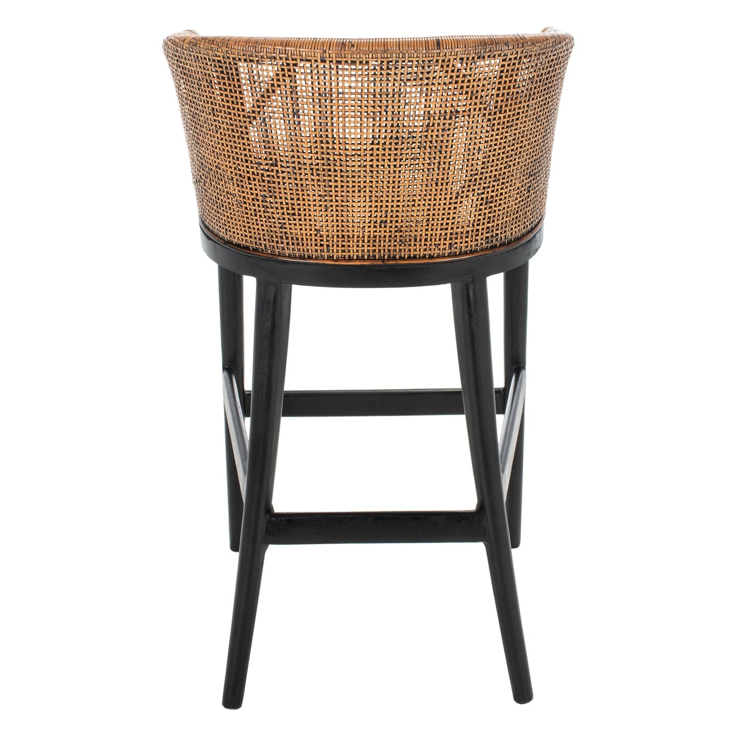 Sgabello da bar SAFAVIEH Virona Rattan da 30 pollici - 22,3 L x 20,5 L x 39 A - 22 L x 21 P x 39 A