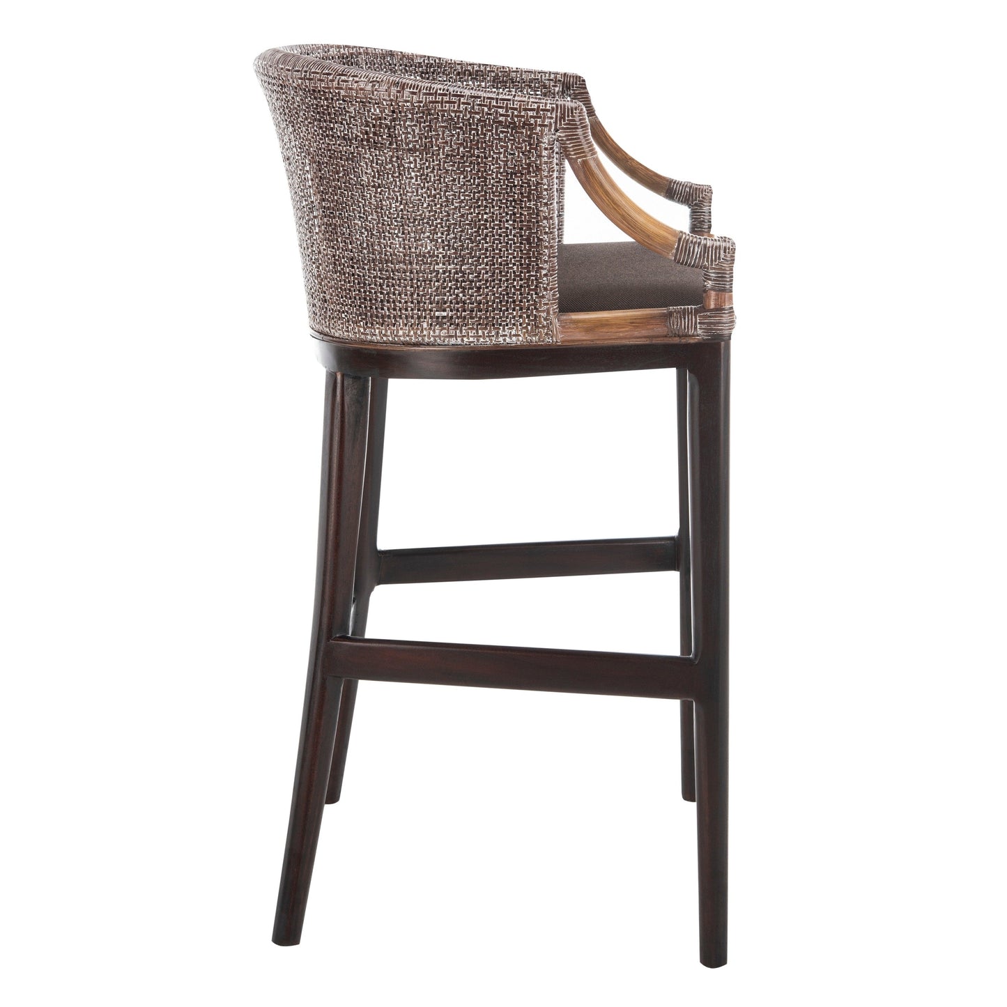 Sgabello da bar SAFAVIEH Virona Rattan da 30 pollici - 22,3 L x 20,5 L x 39 A - 22 L x 21 P x 39 A
