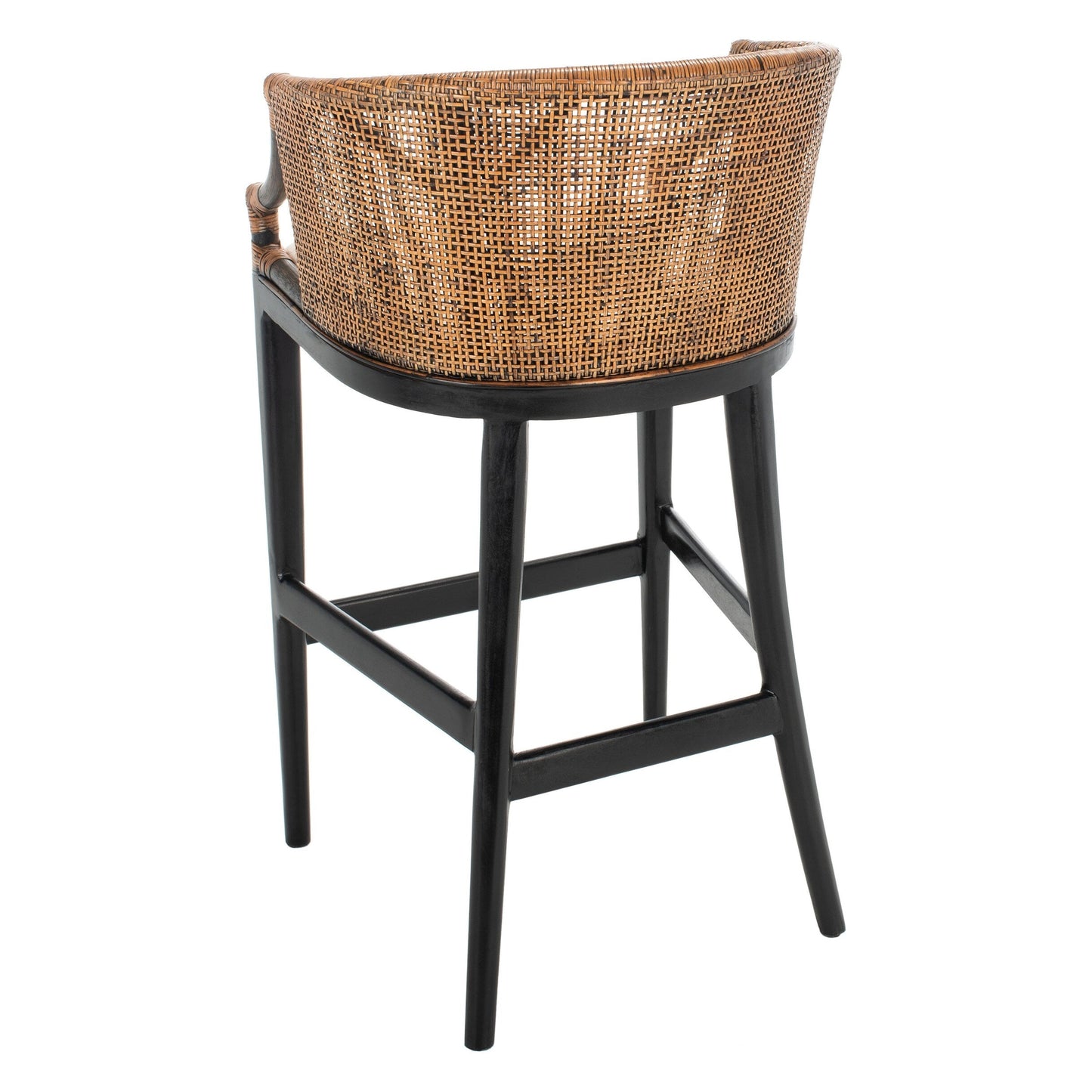 Sgabello da bar SAFAVIEH Virona Rattan da 30 pollici - 22,3 L x 20,5 L x 39 A - 22 L x 21 P x 39 A