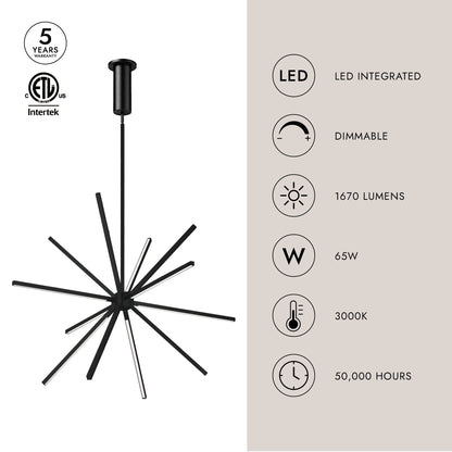 Pendente Starburst da 32 pollici