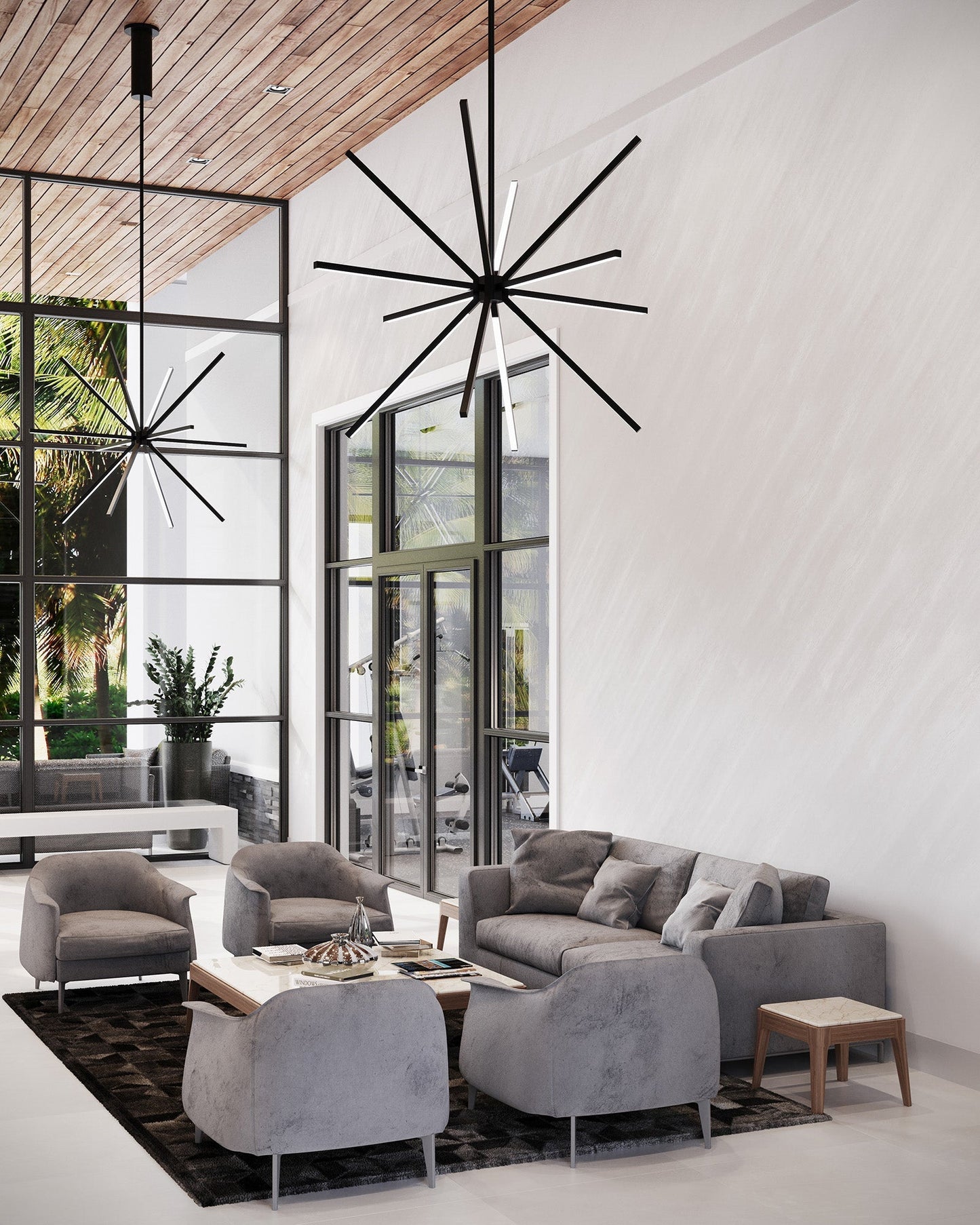 Pendente Starburst da 48 pollici