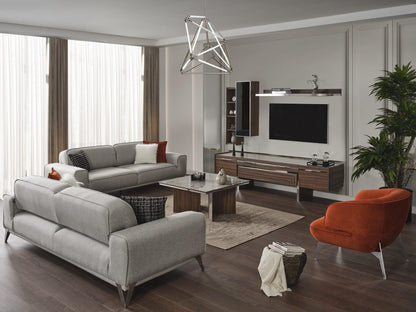 Divano letto Bursa grigio chiaro